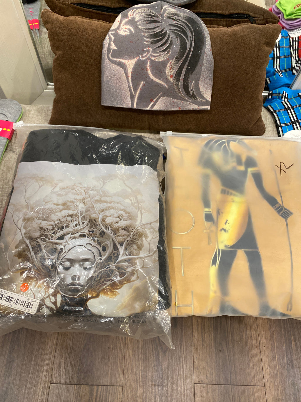 Assorted hoodies