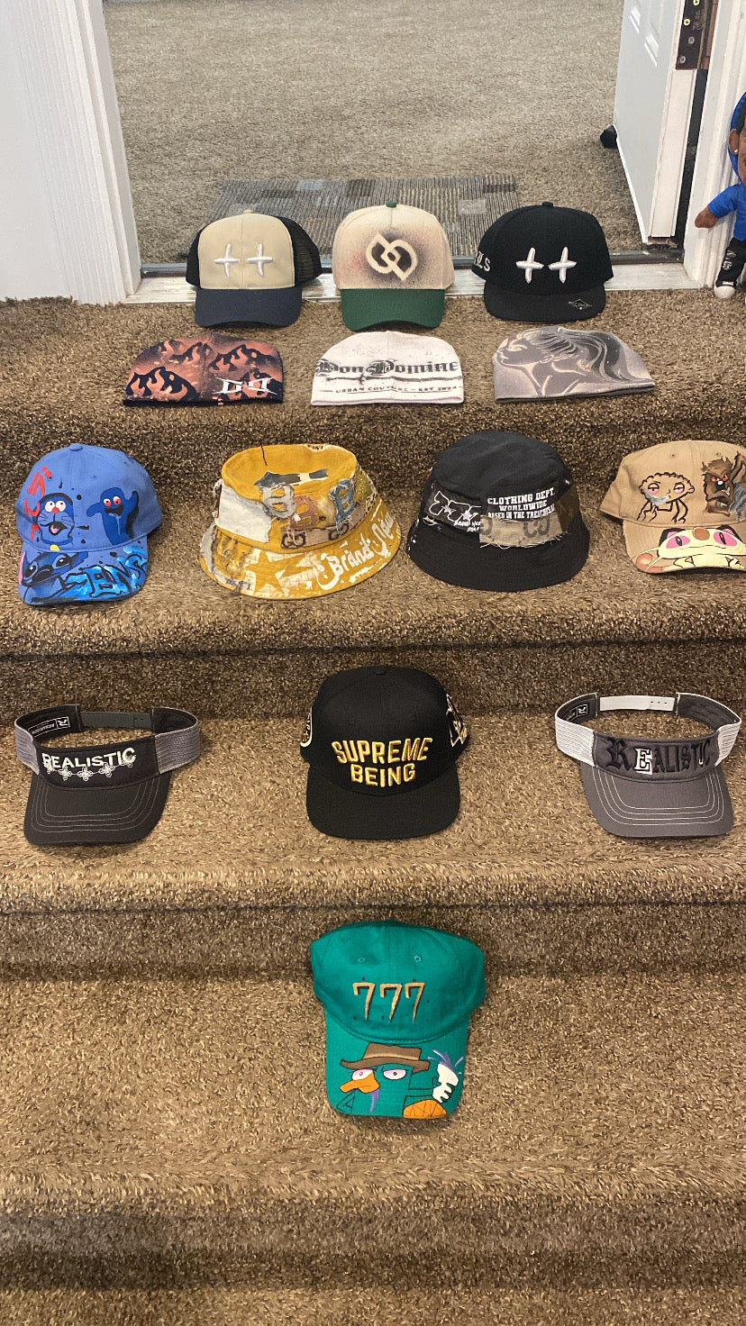 Realistic, BNS, & Don Domineer Fitted, snap back, bucket, and beenies
